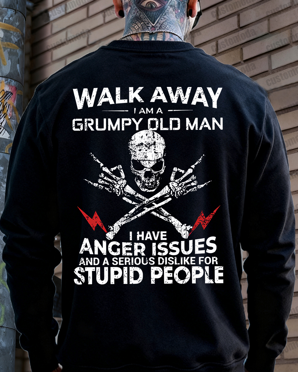 Walk Away I Am A Grumpy Old Man Customize Year T-shirt
