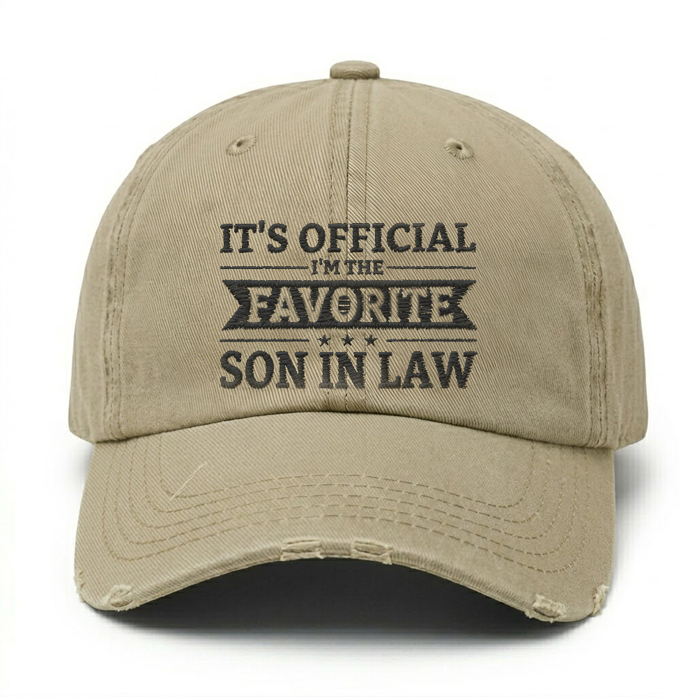 It's Official I'm The Favorite Son In Law Cap