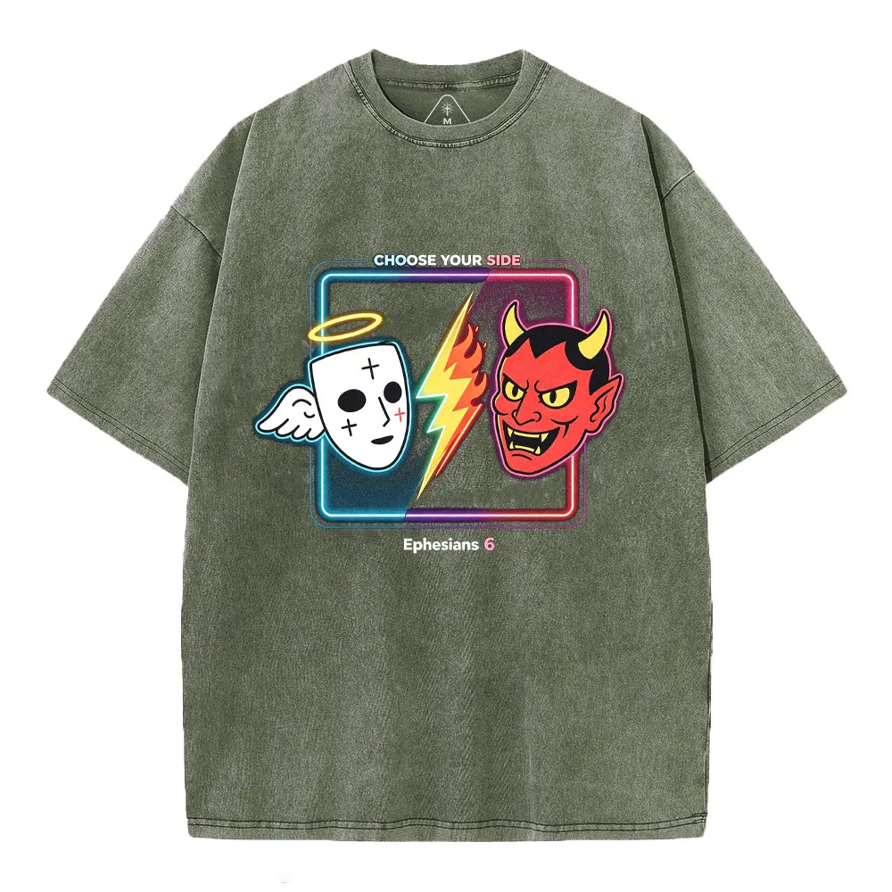 Choose Your Side Christian Washed T-Shirt