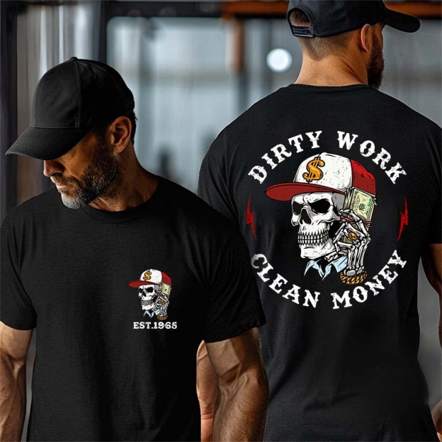 Customize Dirty Work Clean Monkey T-shirts