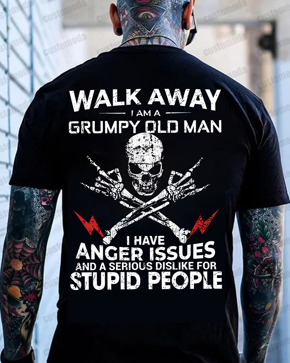 Walk Away I Am A Grumpy Old Man Customize Year T-shirt