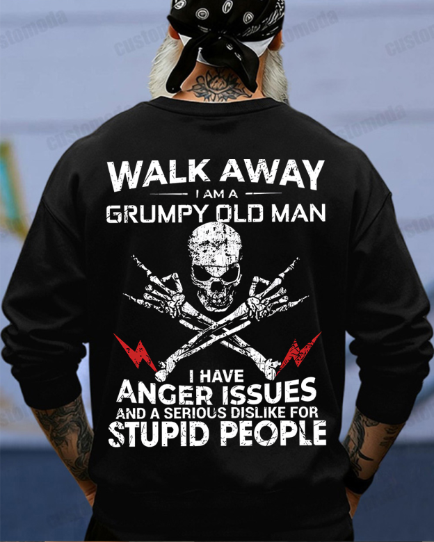 Walk Away I Am A Grumpy Old Man Customize Year T-shirt