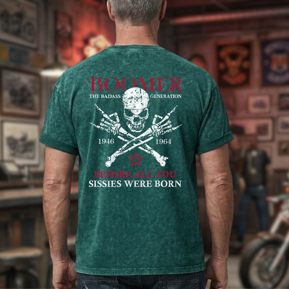 Boomer  Unisex 100% Heavyweight Cotton Washed T-Shirt