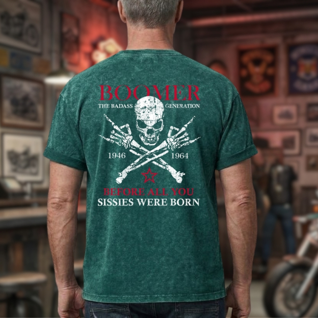 Boomer  Unisex 100% Heavyweight Cotton Washed T-Shirt