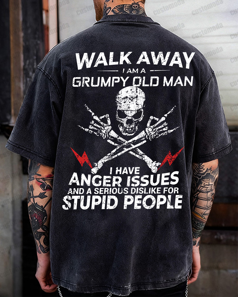 Walk Away I Am A Grumpy Old Man Customize Year T-shirt