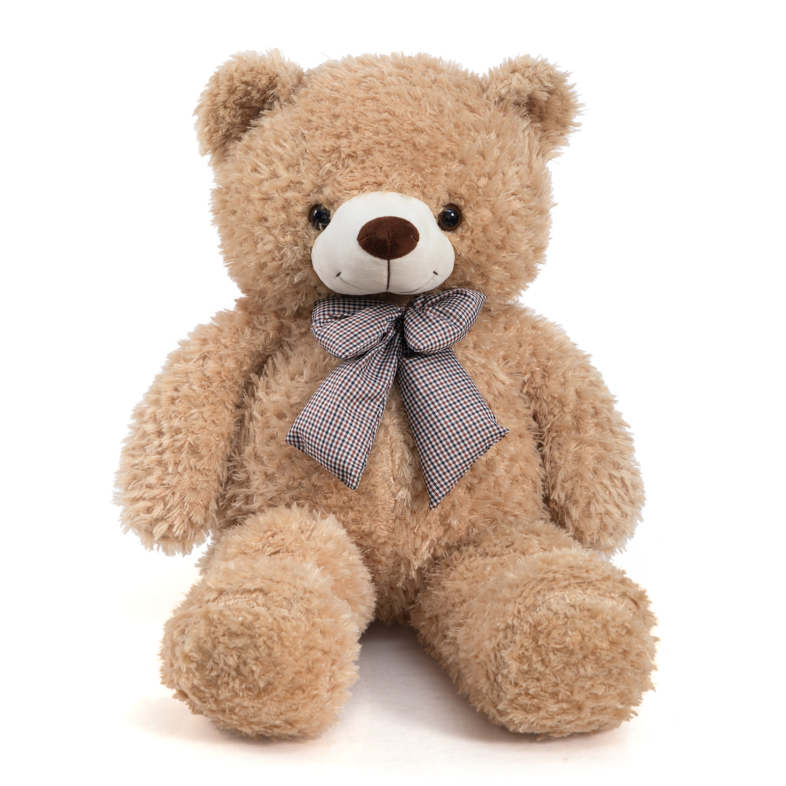 Over All 33 Inch Brown Bear with Bow