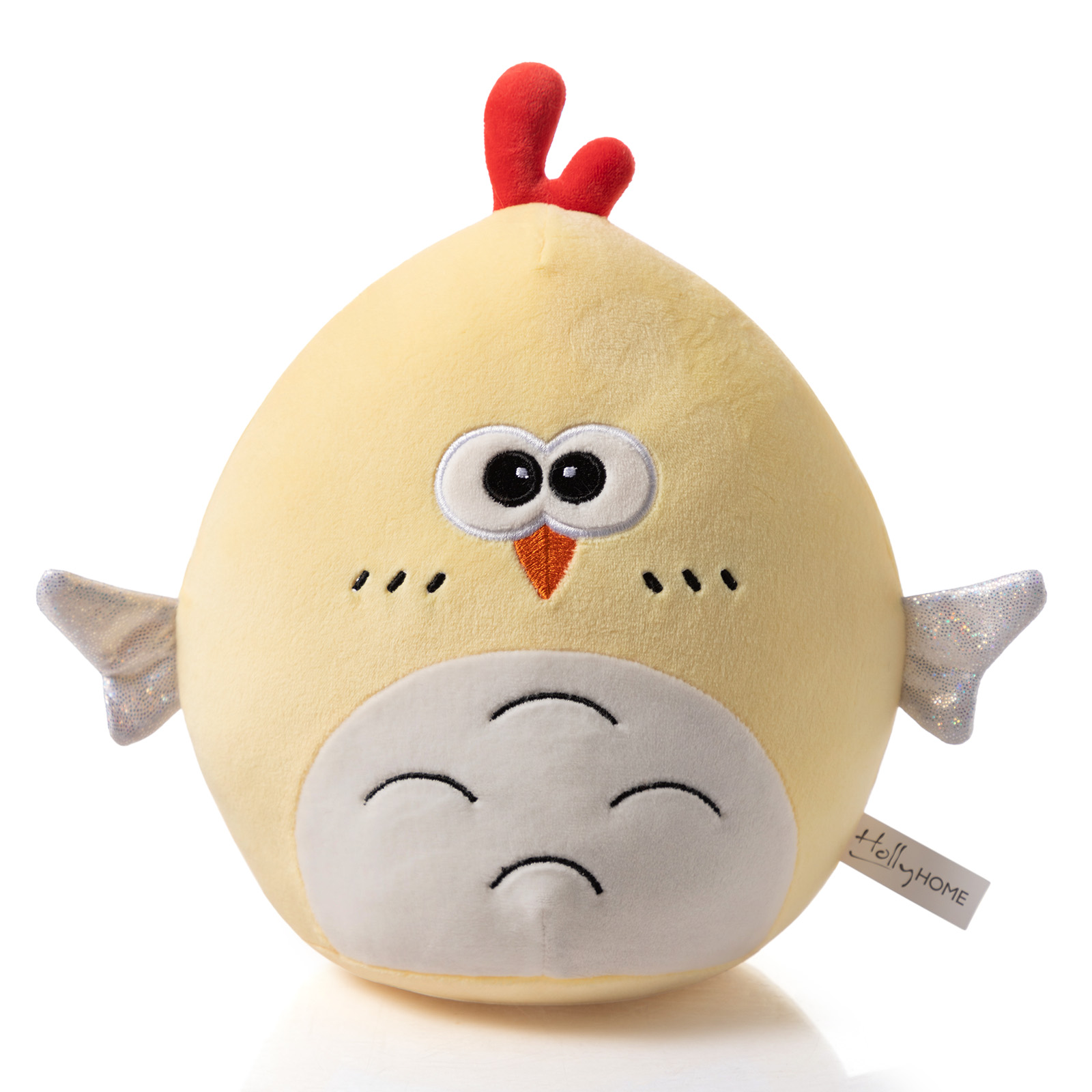 8-Inch Squishing Plush Owl, Butterfly, Chicken, Cat, Fox, Capybara