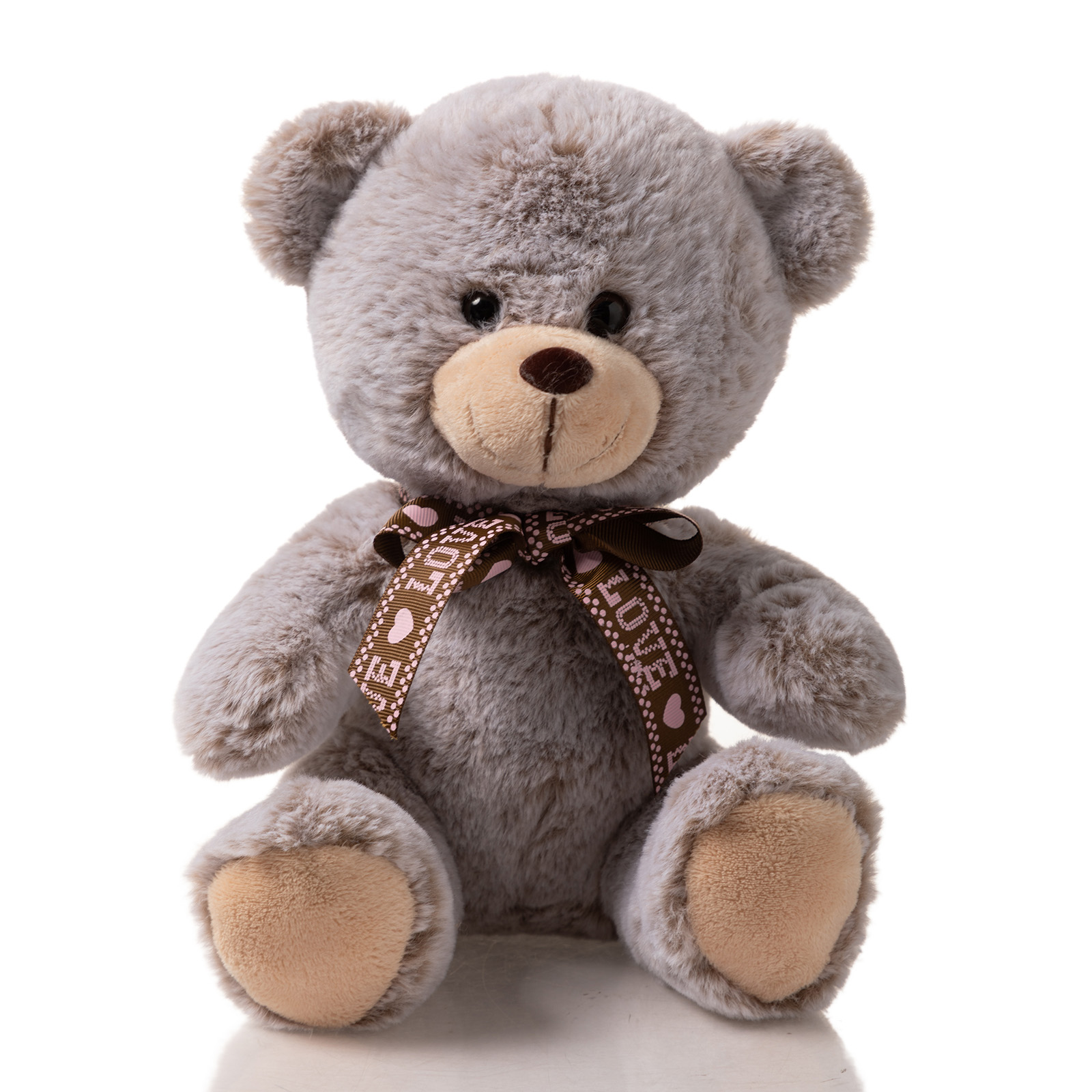 25cm H Bear With Bow
