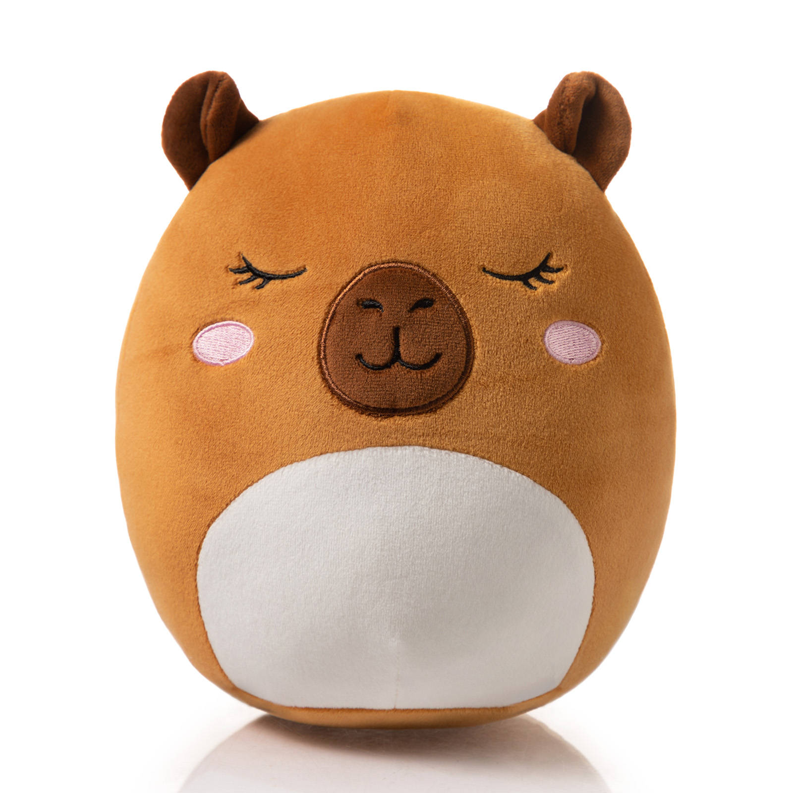 8-Inch Squishing Plush Owl, Butterfly, Chicken, Cat, Fox, Capybara