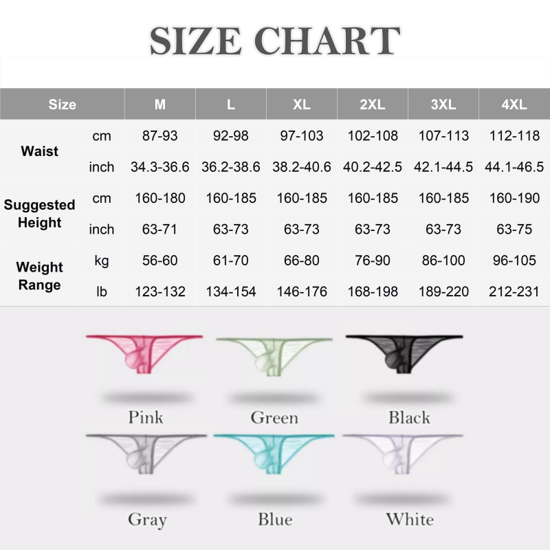 Men's Lightweight Sheer Briefs
