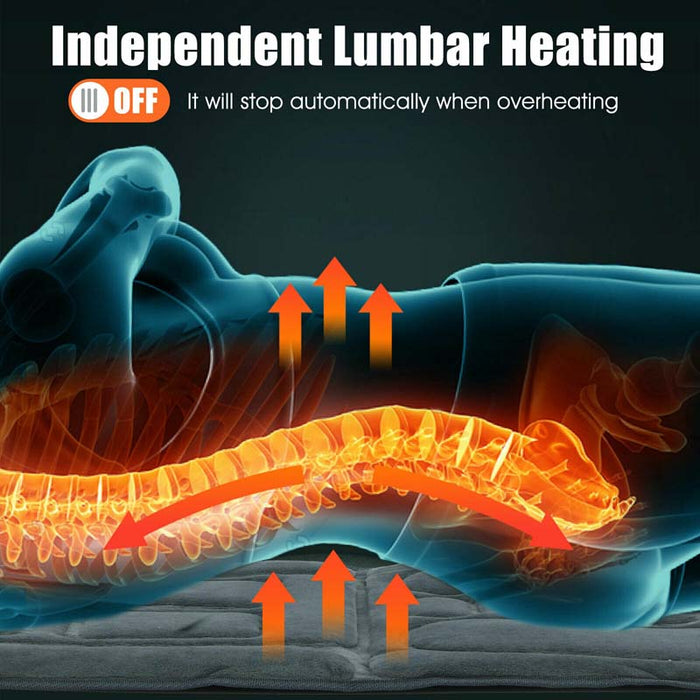 Eletriclife Foldable Massage Mat with Heat and 10 Vibration Motors