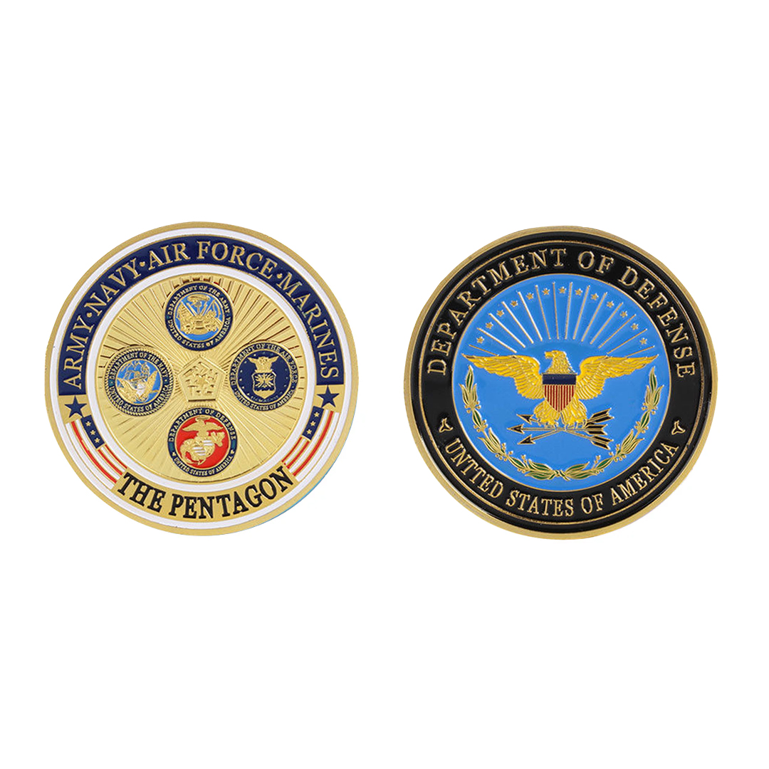 Army Navy Usaf Marines Pentagon Dept Of Defense Challenge Coin