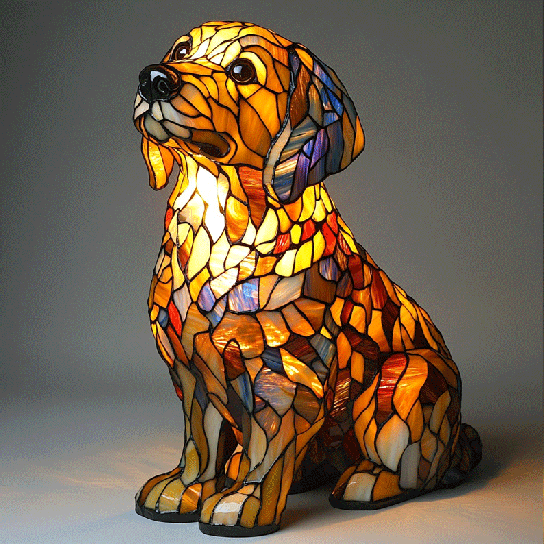 Golden Retriever Lamp