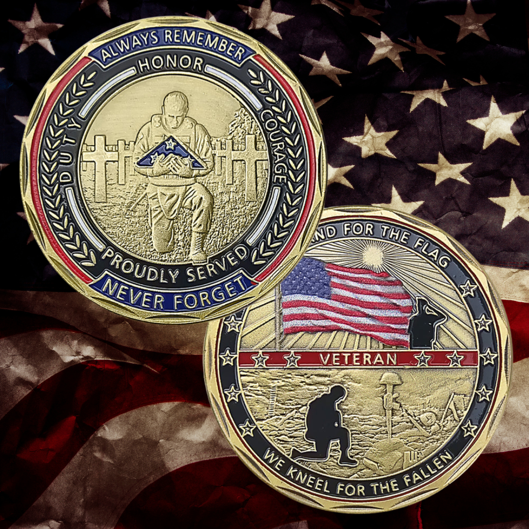 We Stand for the Flag Challenge Coin