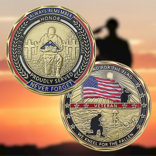 We Stand for the Flag Challenge Coin