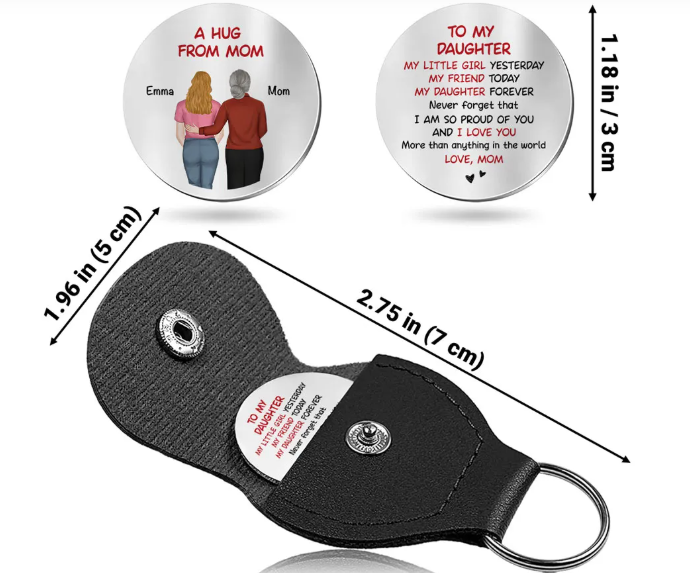 A Hug From Mom - Personalized Custom Pocket Hug