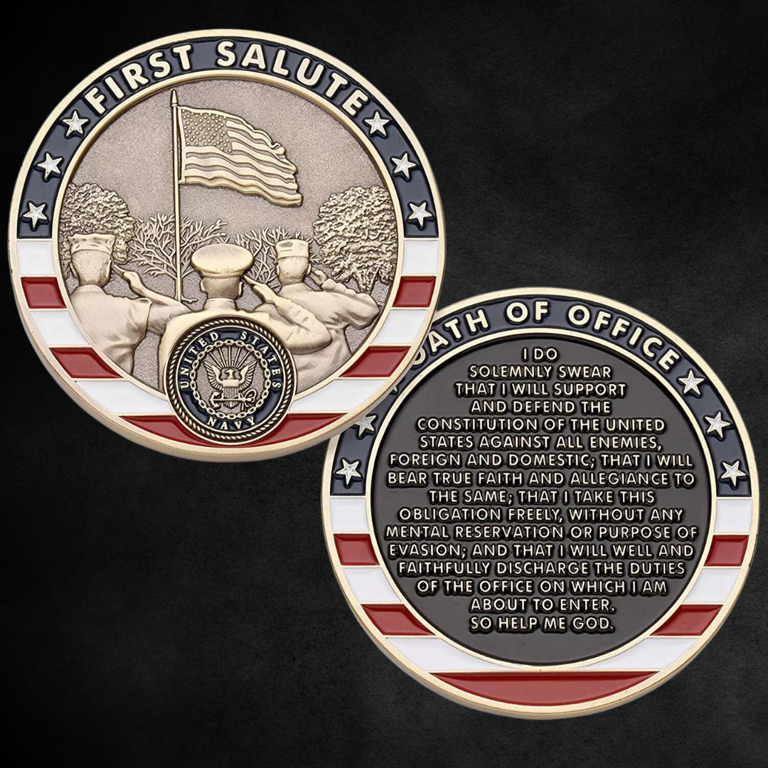 Army First Salute Challenge Coin