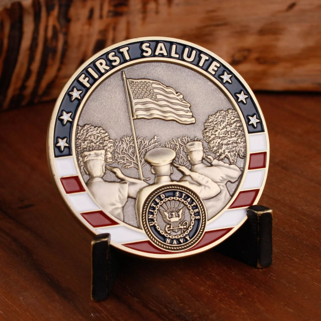Army First Salute Challenge Coin