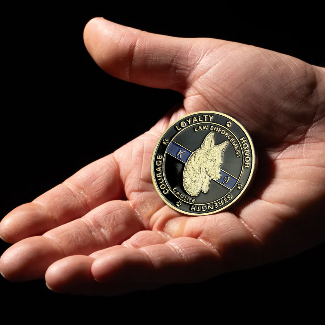 K9 Dog Law Enforcement Challenge Coin