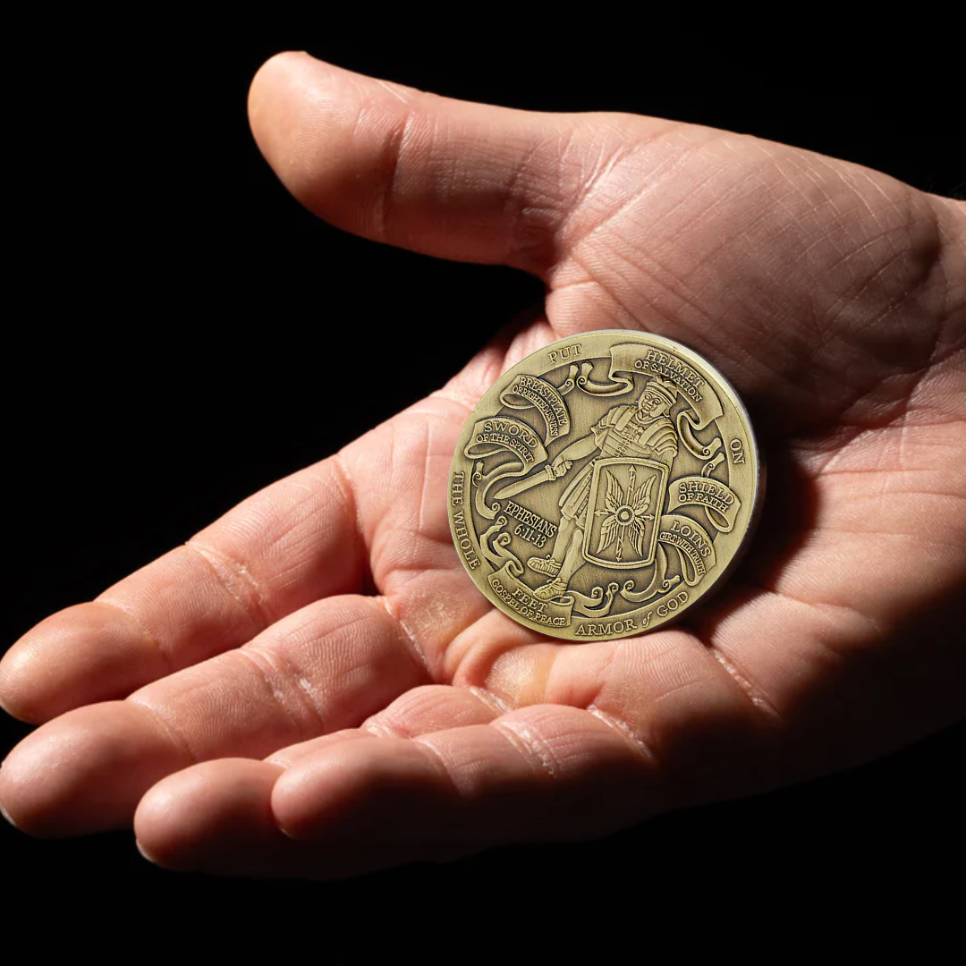 Armor of God High Relief Challenge Coin