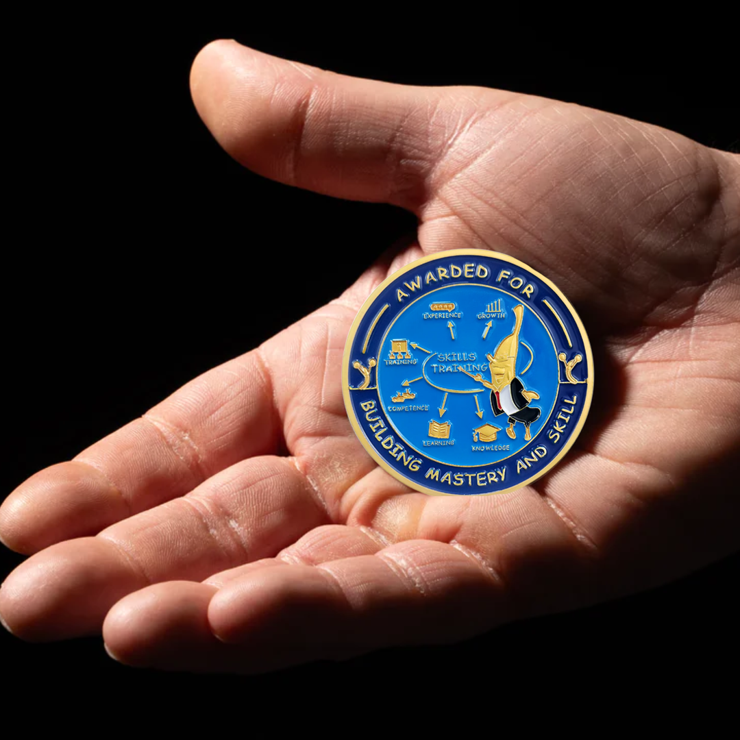 Encouragement Challenge Coin-Employee Appreciation Gifts Inspirational Thank You Coin for Students and Cowokers-Skills Teacher