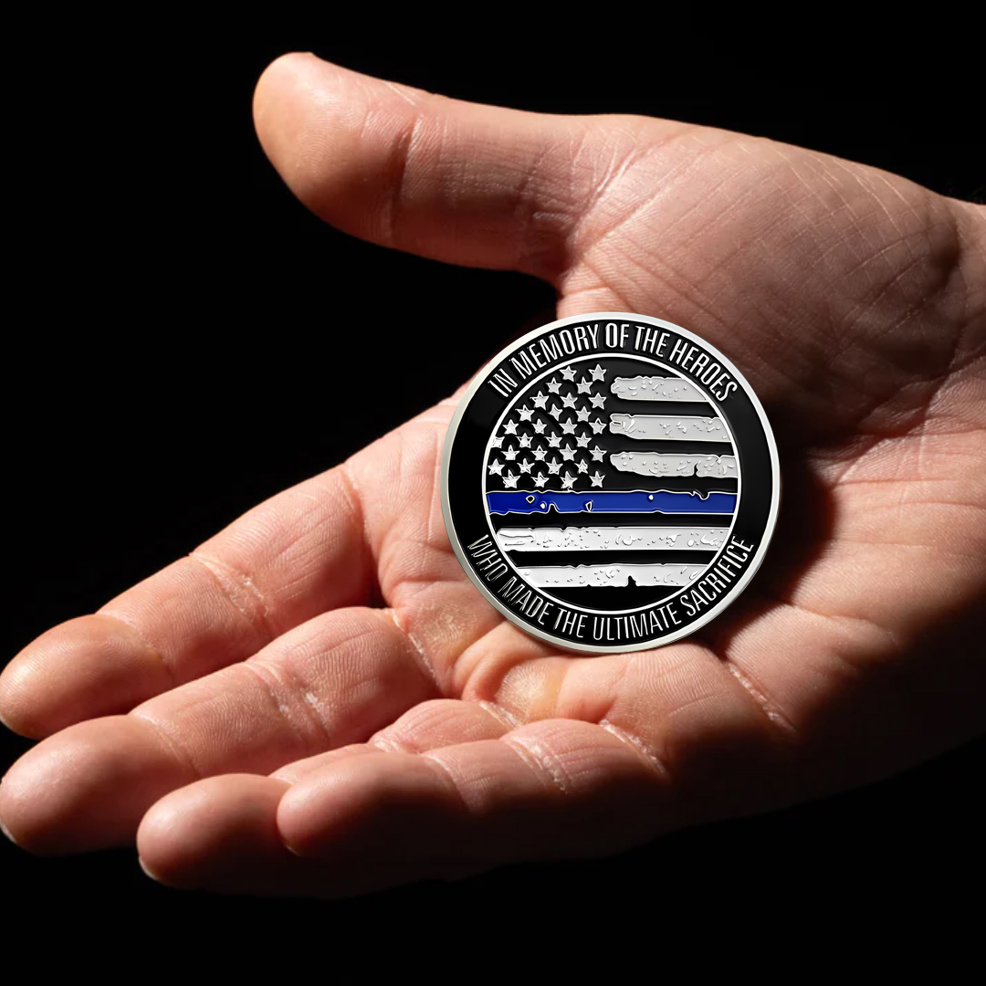 What Is A Challenge Coin Thin Blue Line - Ranger Coin For Sale