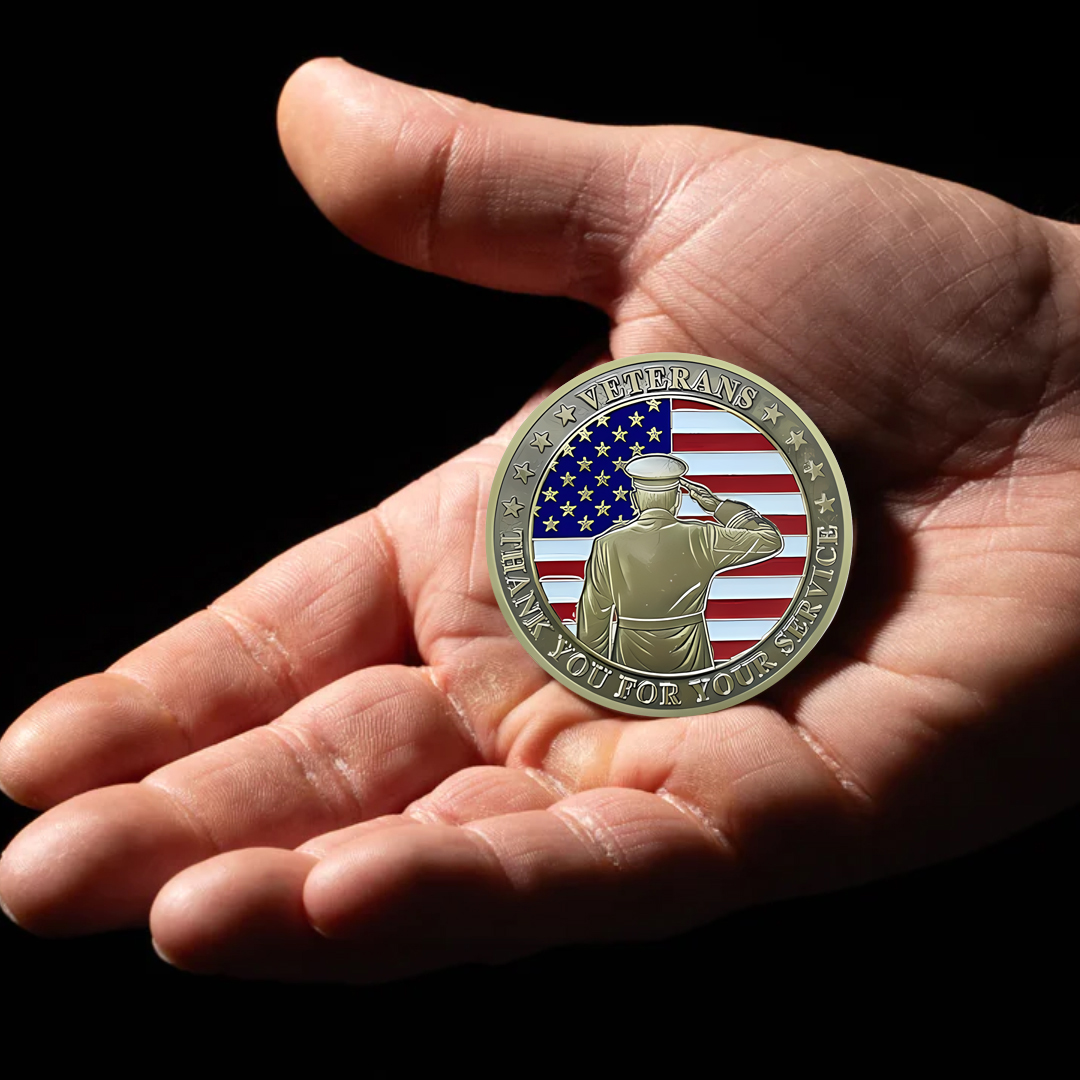 Patriotic Military Challenge Coin