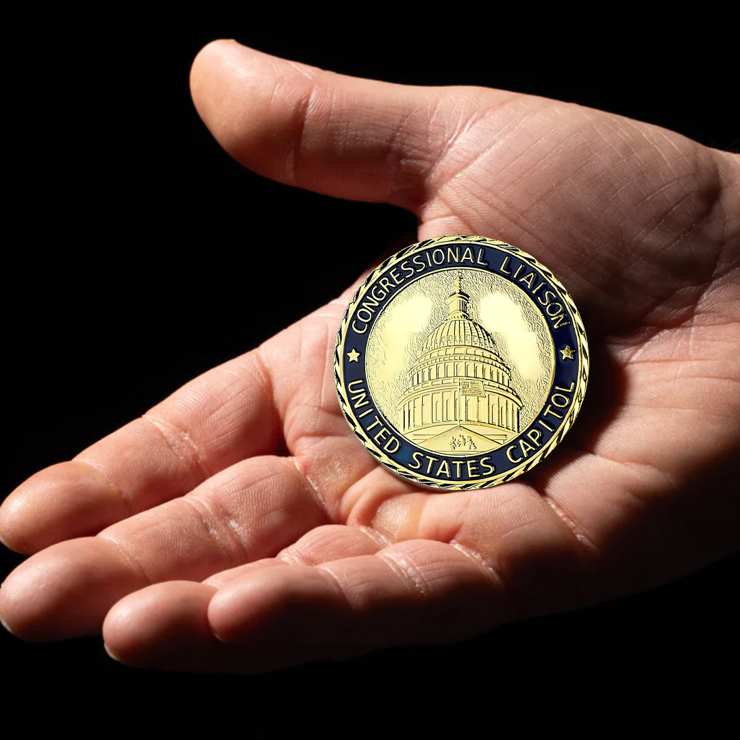 Congressional Laison Veterans Affairs United States Capitol Challenge Coin