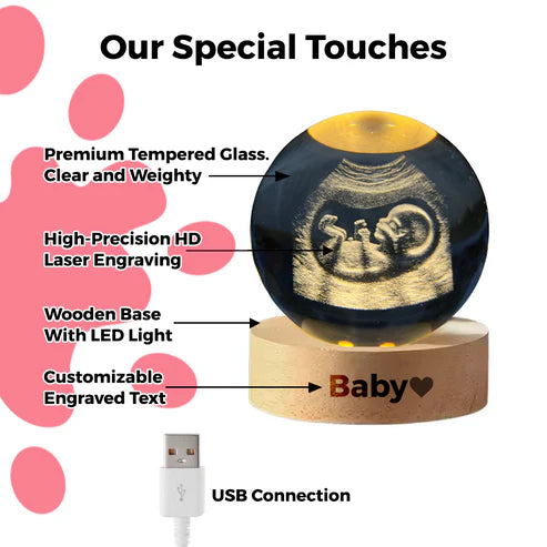 Little Miracle Orb - Crystal Ball with Personalized Engraving