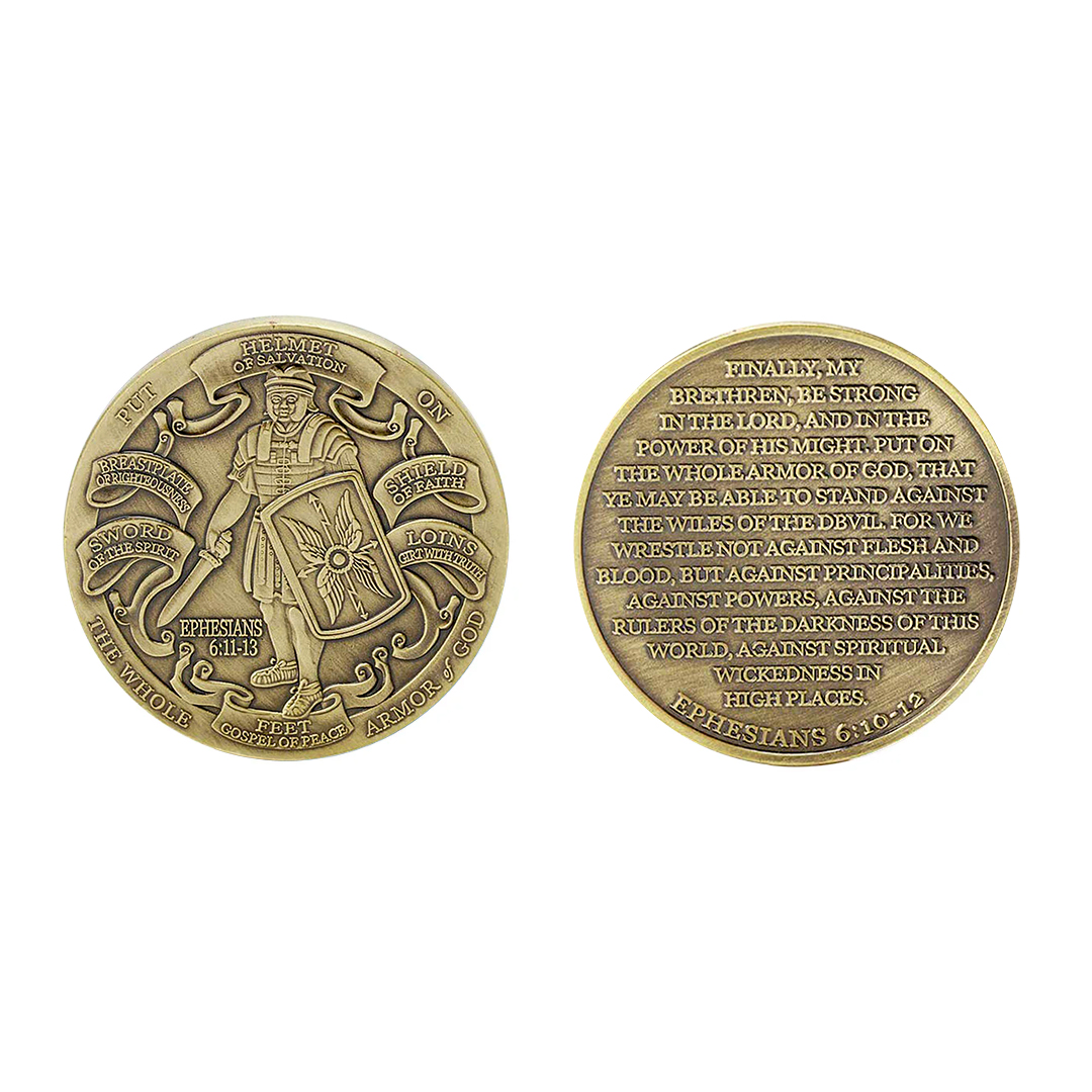 Armor of God High Relief Challenge Coin