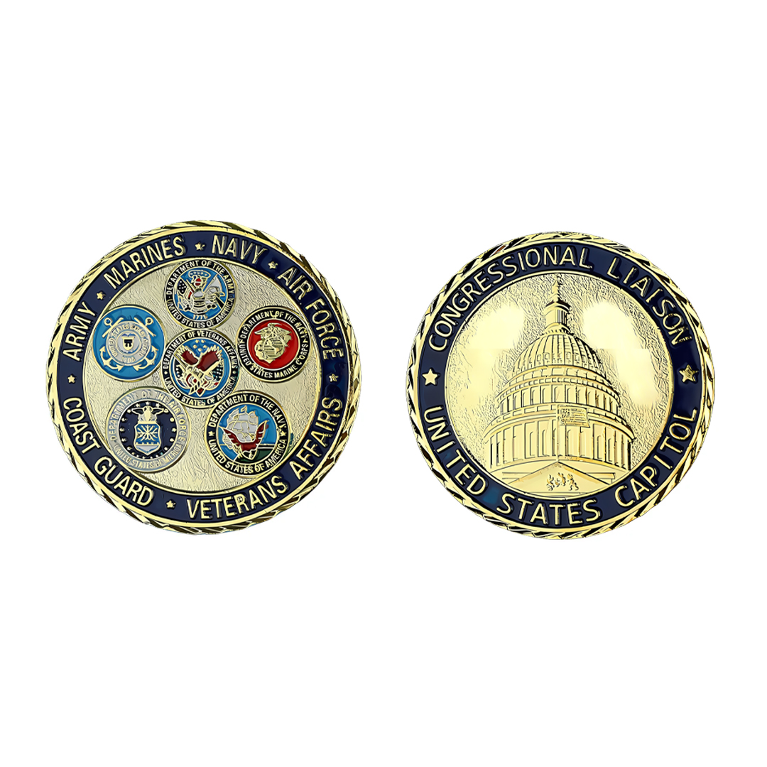 Congressional Laison Veterans Affairs United States Capitol Challenge Coin