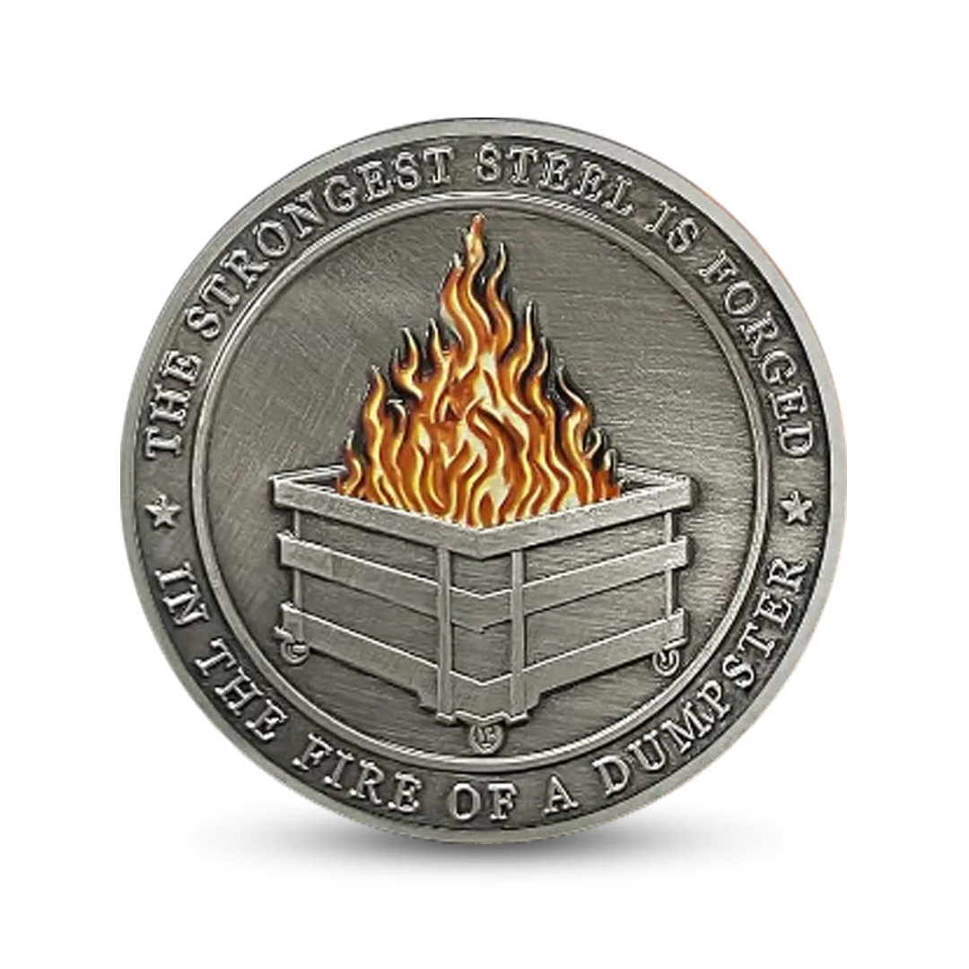 Dumpster Fire Challenge Coin