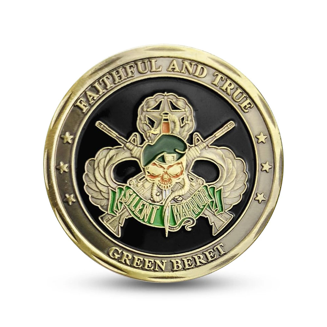  US Army Liberate From Oppression Special Forces Green Beret Challenge Coin