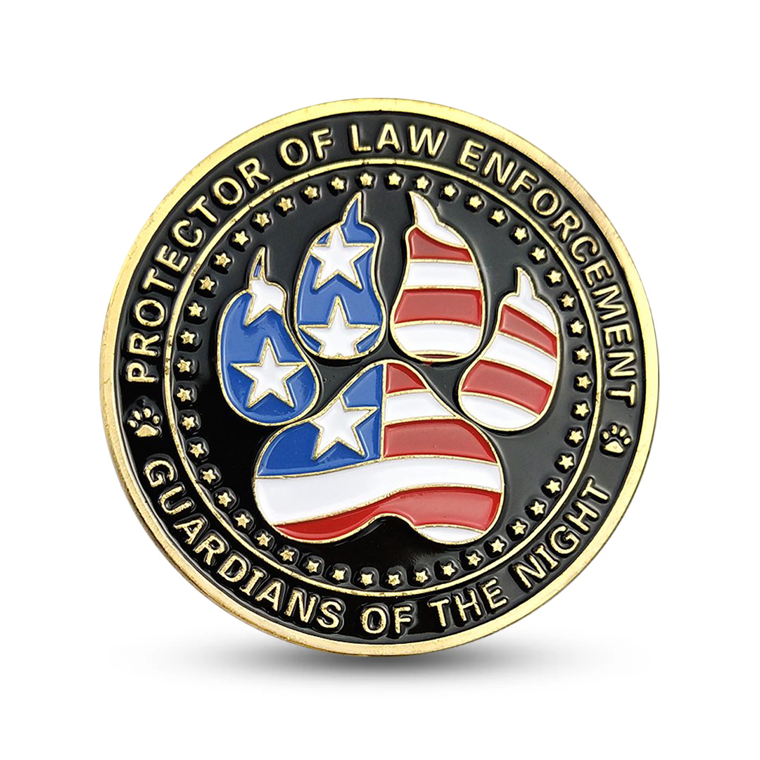 K9 Dog Law Enforcement Challenge Coin