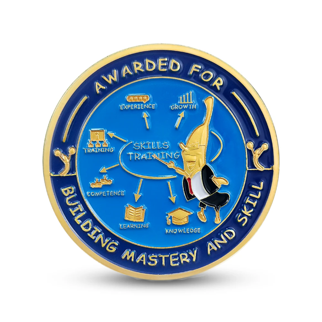 Encouragement Challenge Coin-Employee Appreciation Gifts Inspirational Thank You Coin for Students and Cowokers-Skills Teacher