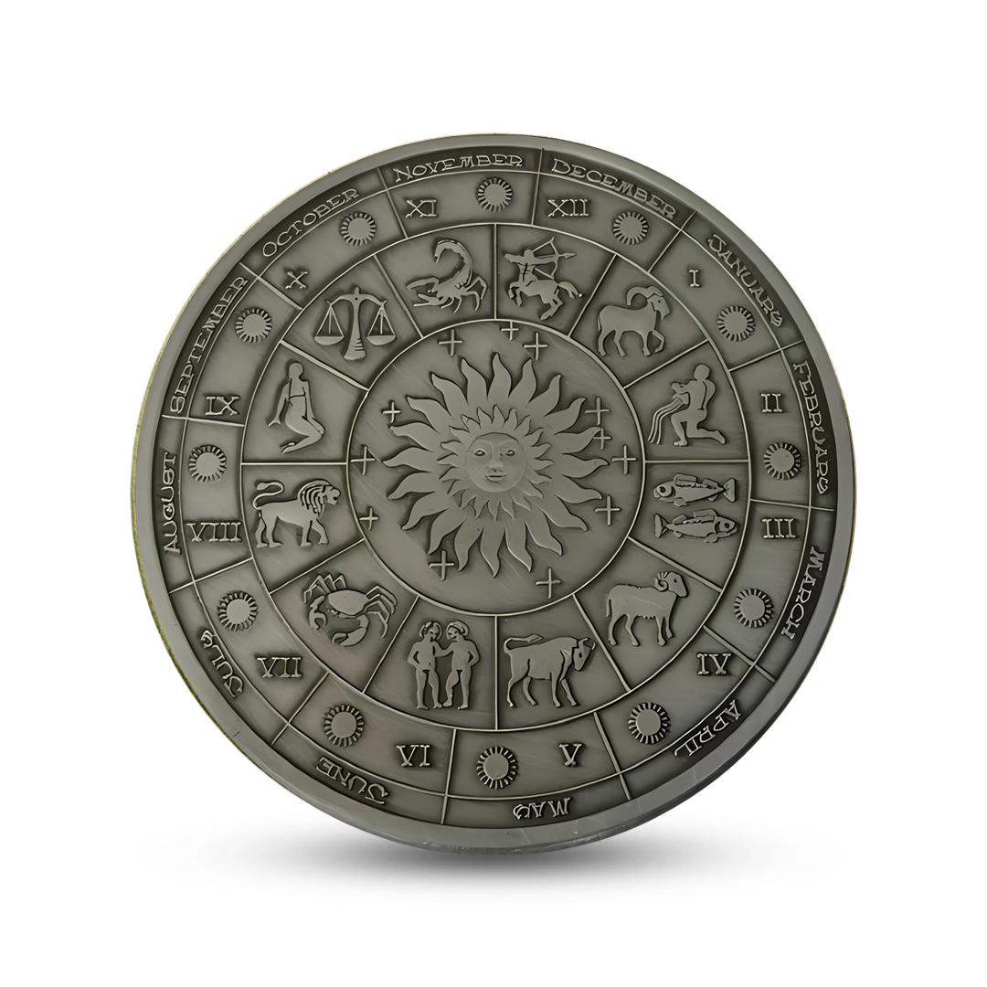 Beautiful Twelve Constellation Zodiac, Silver Commemorative Coin