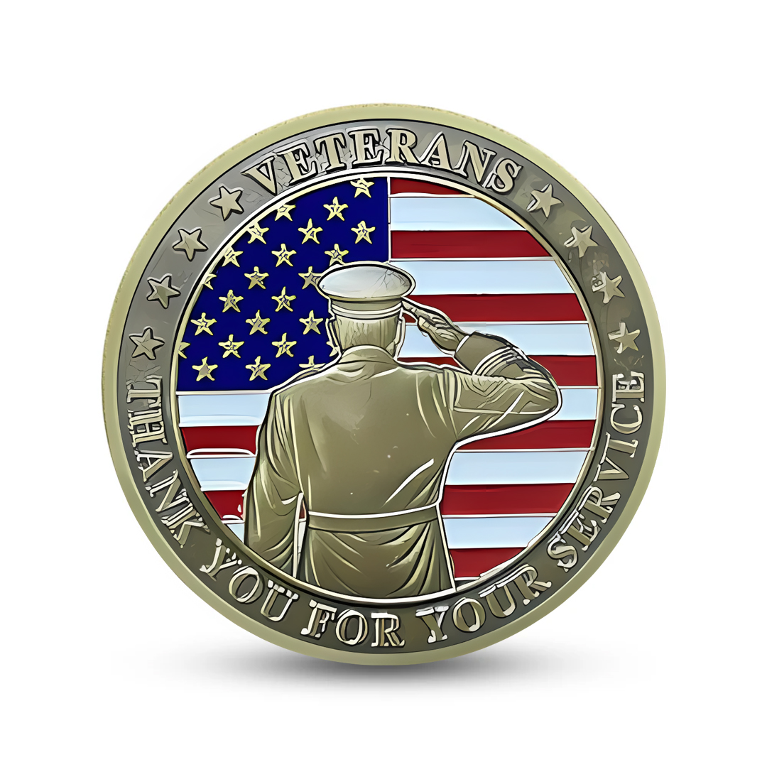 Patriotic Military Challenge Coin