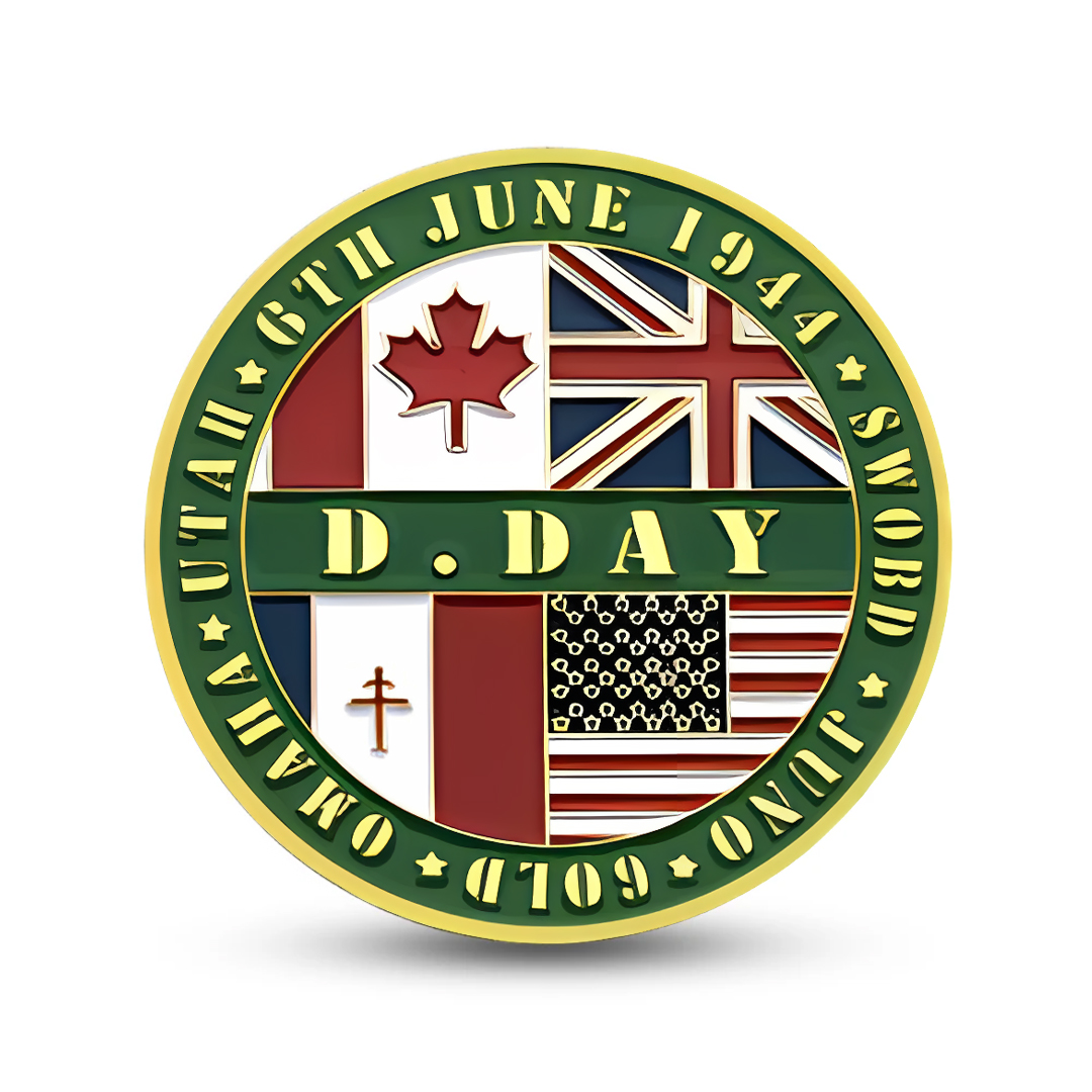 6.6.1944 Gold Coin D.Day Gold Plated Commemorative Coin