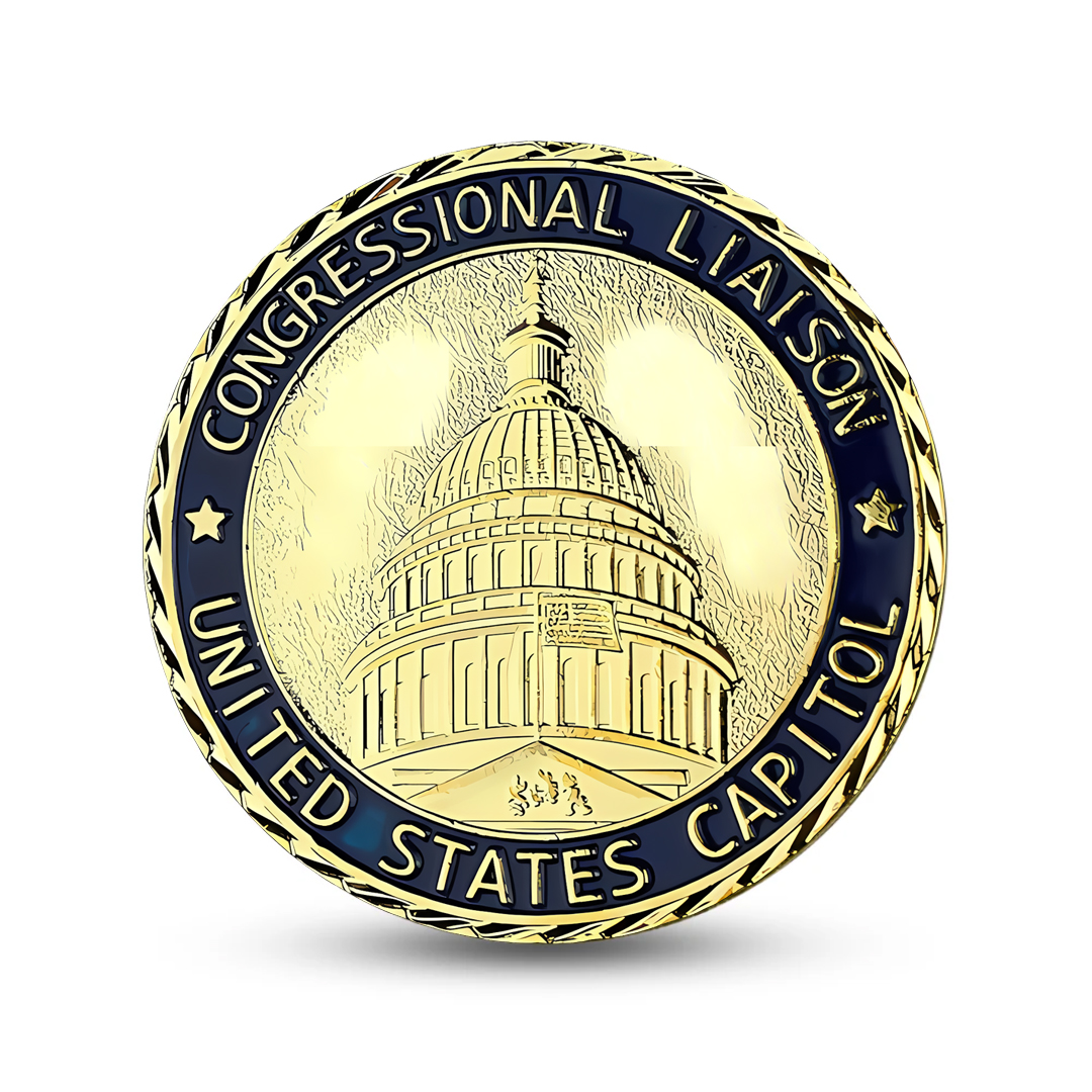 Congressional Laison Veterans Affairs United States Capitol Challenge Coin