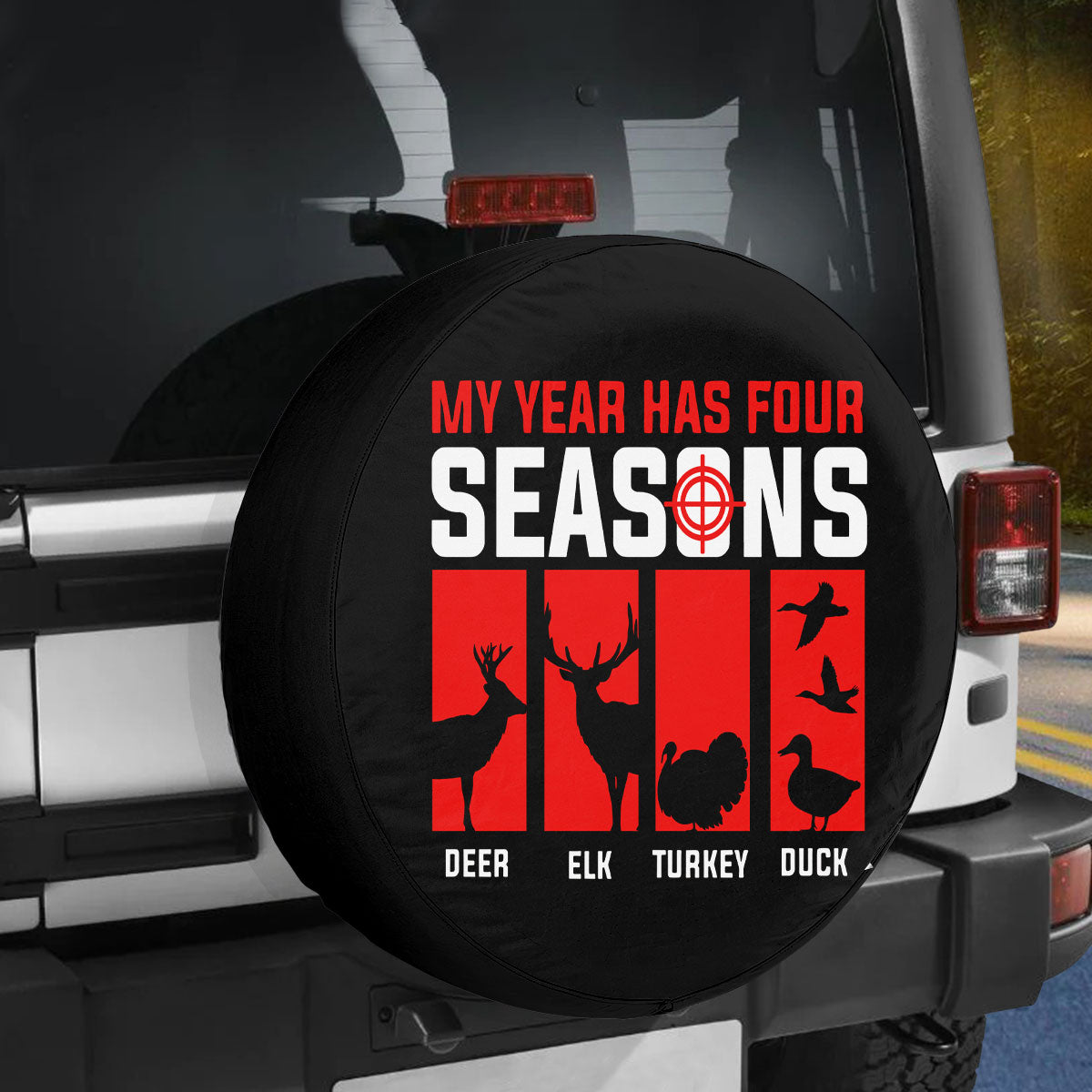 My Year Has Four Seasons Tire Cover