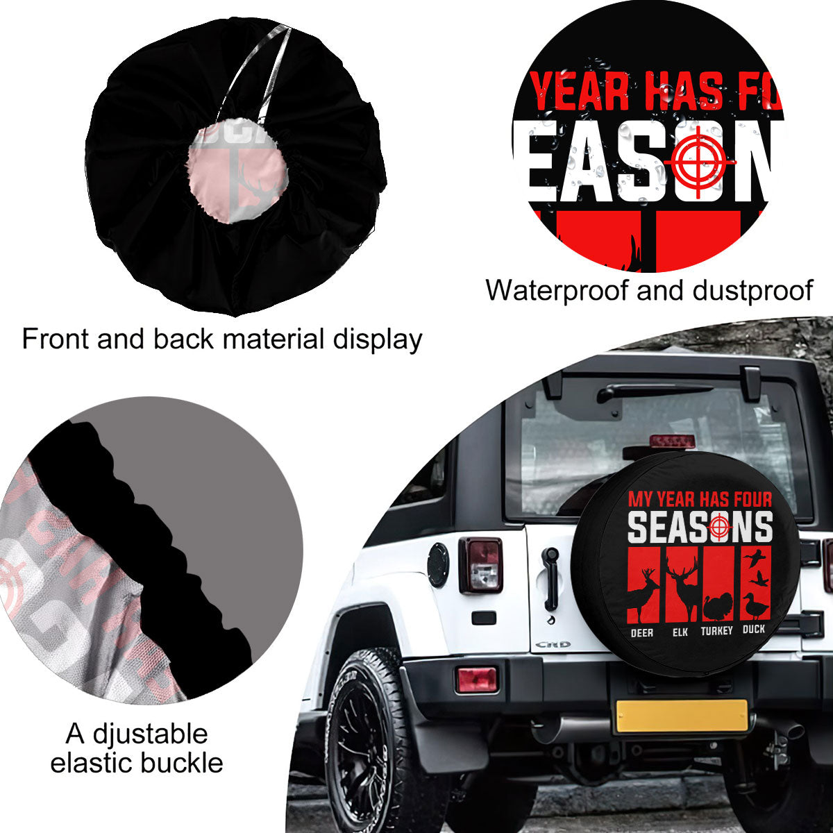 My Year Has Four Seasons Tire Cover