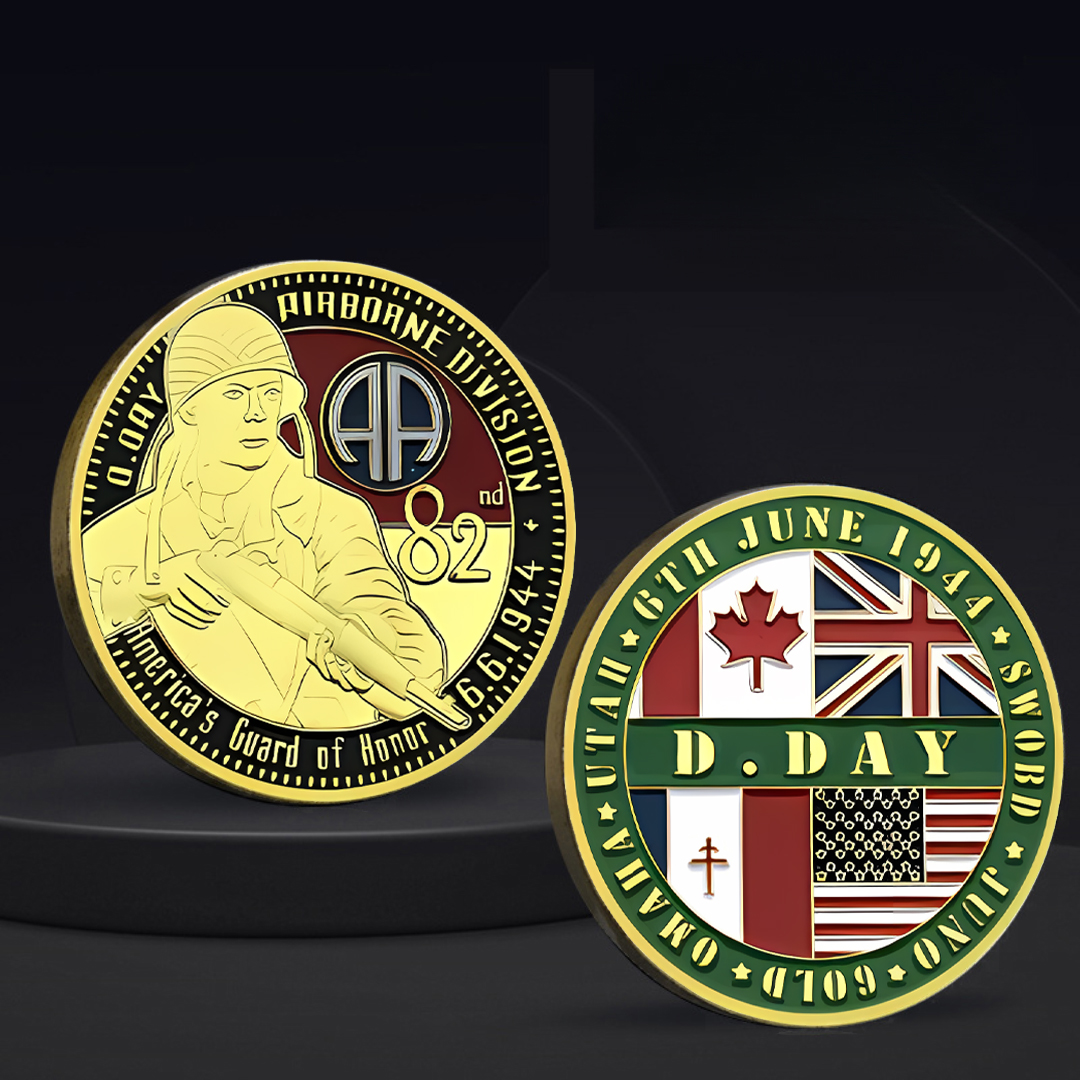 6.6.1944 Gold Coin D.Day Gold Plated Commemorative Coin