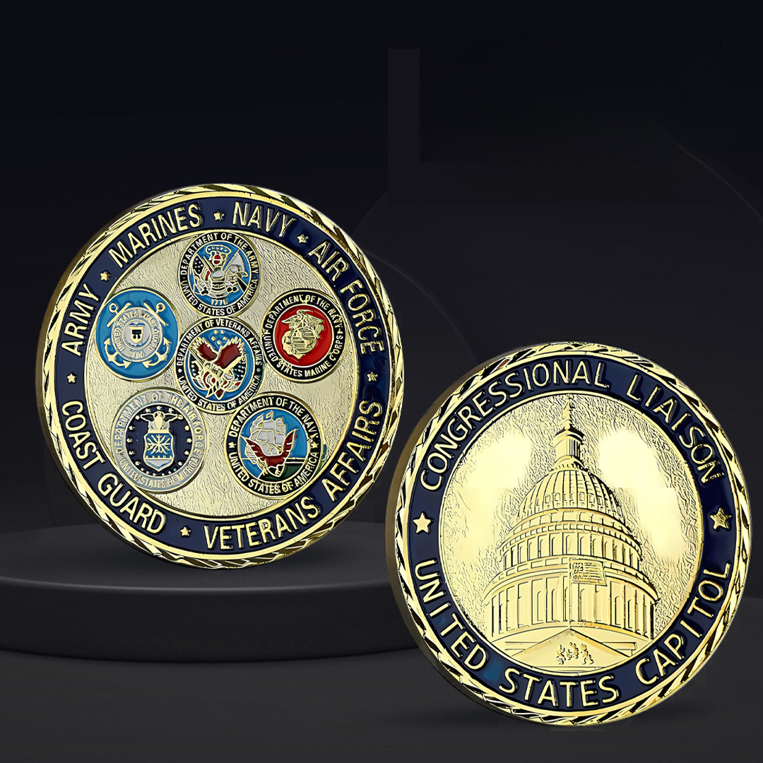 Congressional Laison Veterans Affairs United States Capitol Challenge Coin