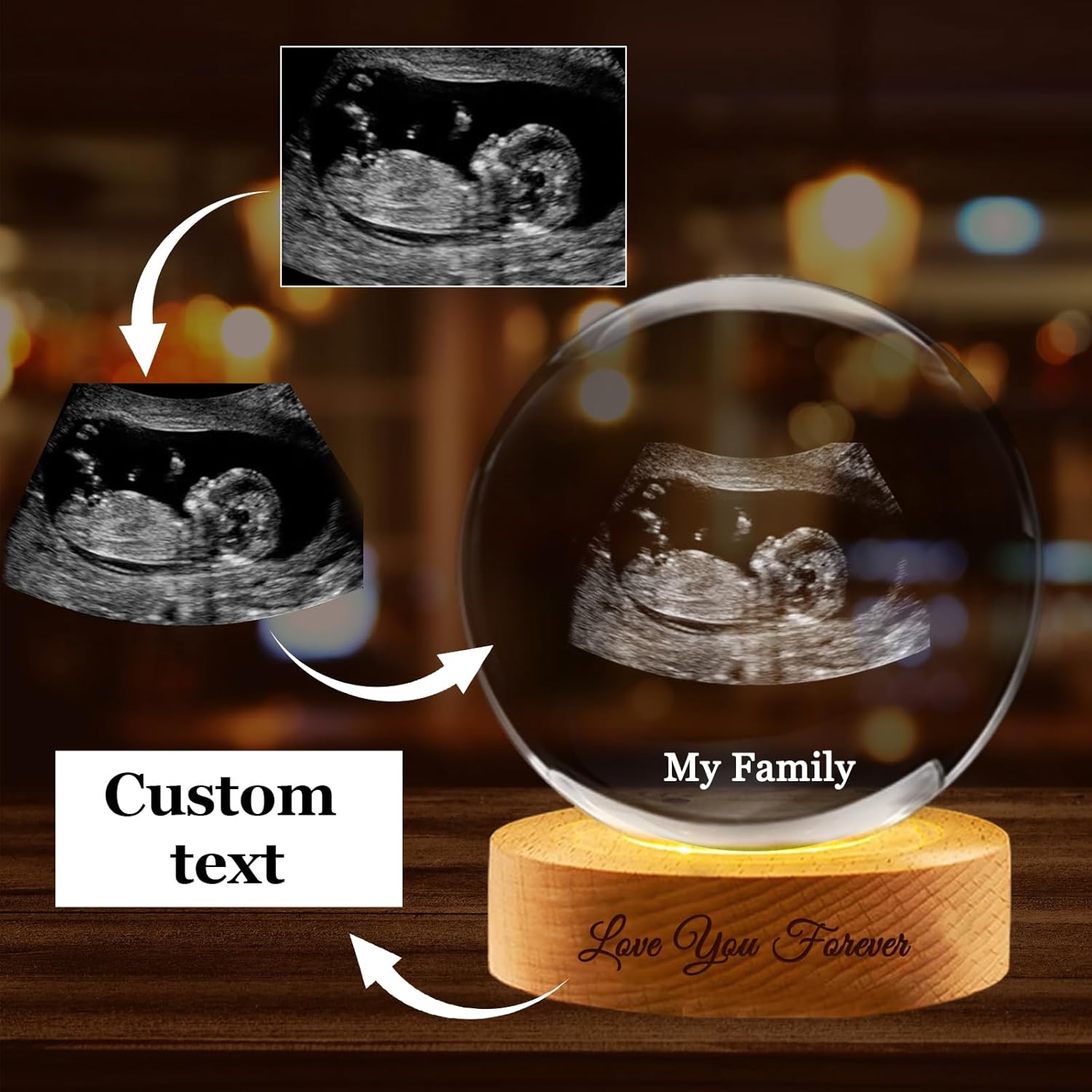 Little Miracle Orb - Crystal Ball with Personalized Engraving
