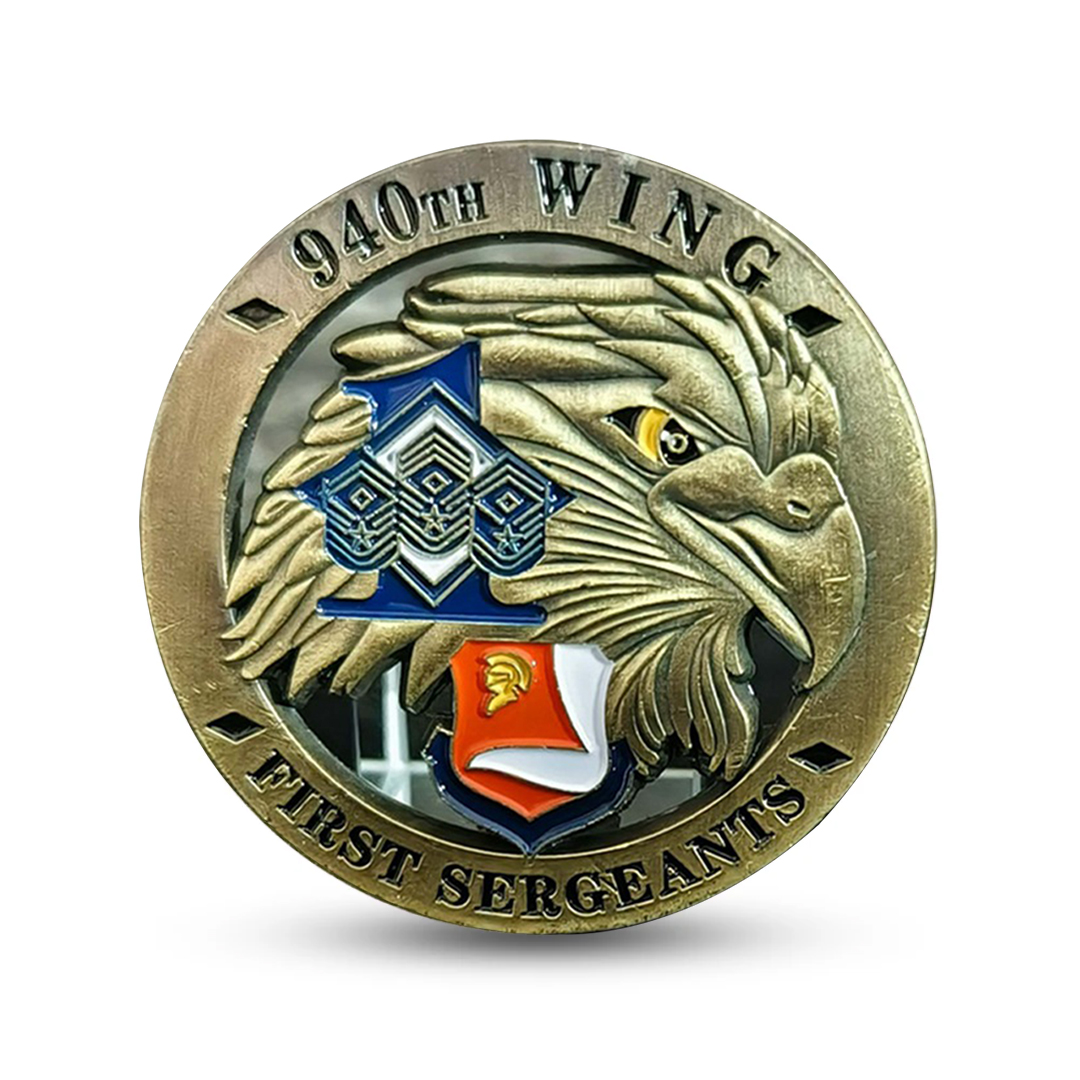 U.S. Air Force 940th Wing First Sergeants Military Veteran Challenge Coin