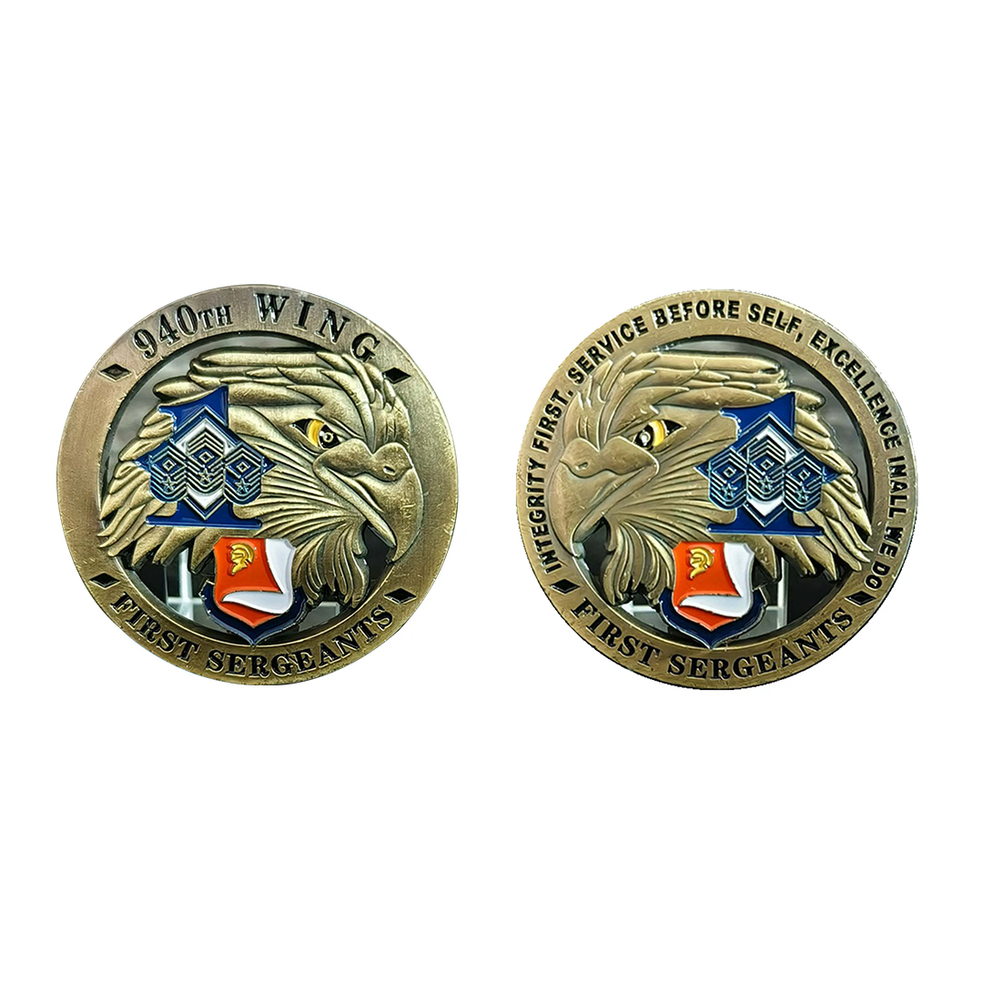 U.S. Air Force 940th Wing First Sergeants Military Veteran Challenge Coin
