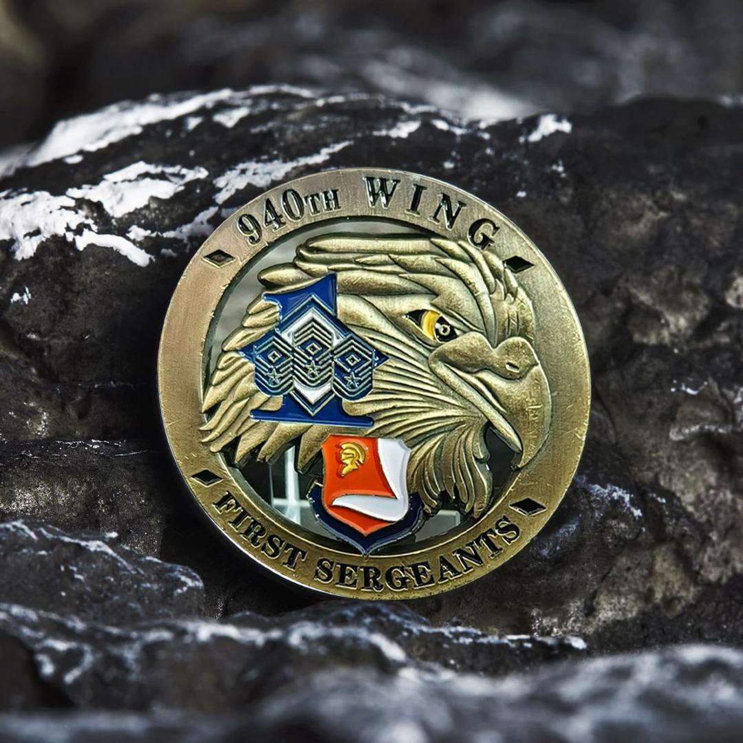 U.S. Air Force 940th Wing First Sergeants Military Veteran Challenge Coin