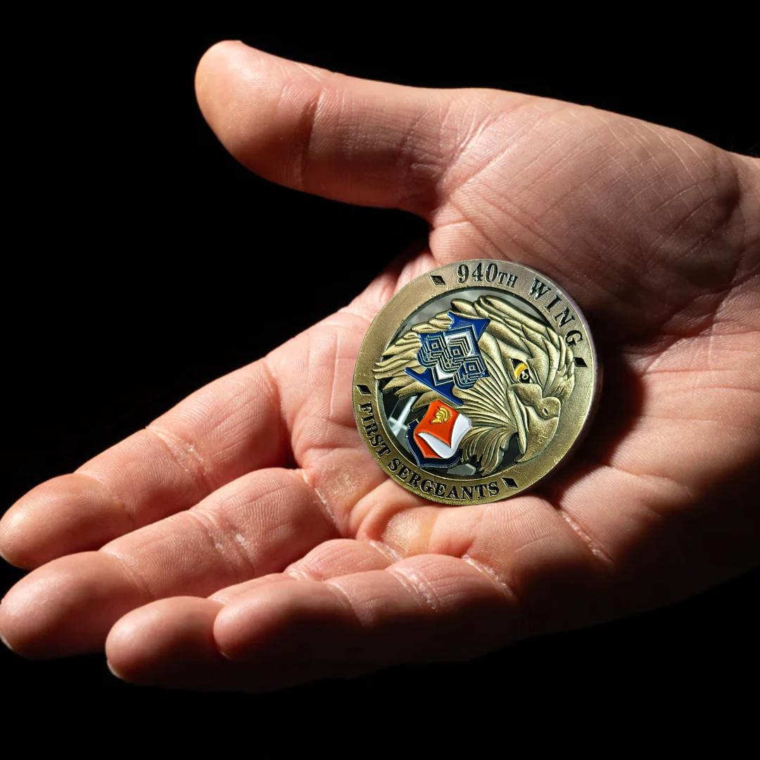 U.S. Air Force 940th Wing First Sergeants Military Veteran Challenge Coin
