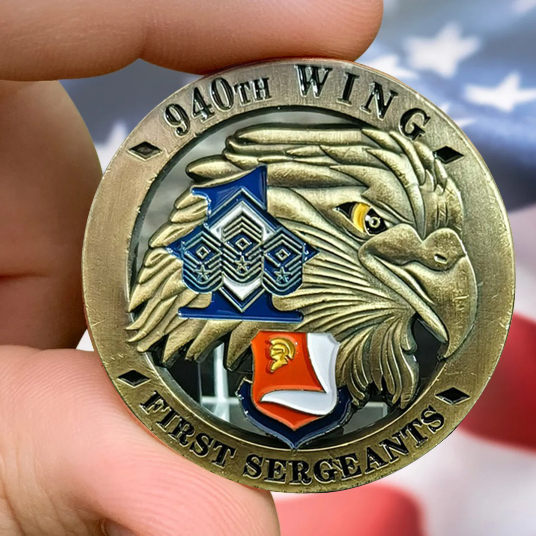 U.S. Air Force 940th Wing First Sergeants Military Veteran Challenge Coin