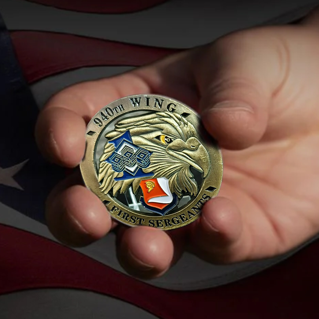 U.S. Air Force 940th Wing First Sergeants Military Veteran Challenge Coin